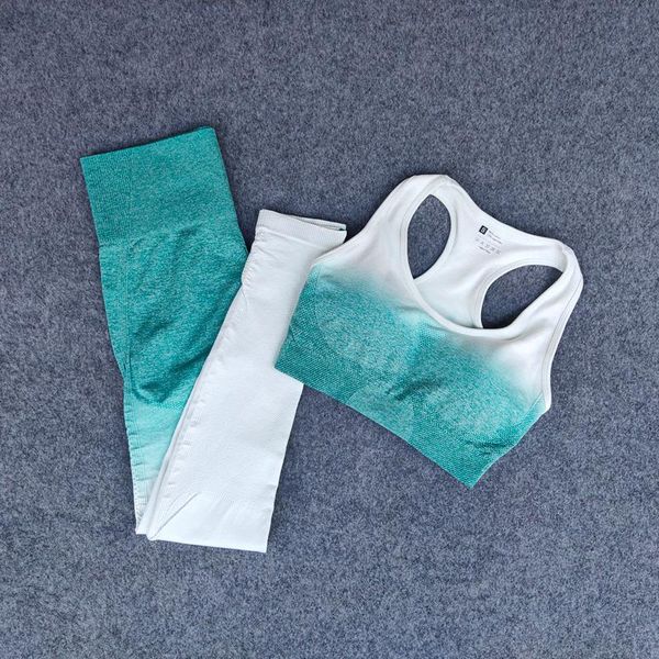 

yoga outfit 2021 two piece set women high waist seamless fitness breathable quick dry gym clothing sports bra workout leggings