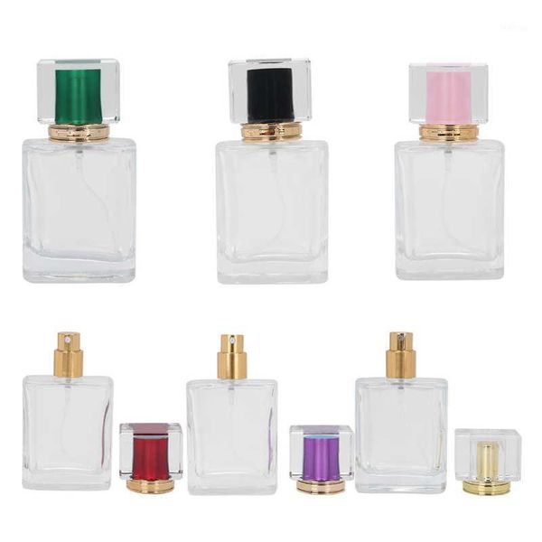 

storage bottles & jars 6pcs perfume bottle 50ml atomizer glass refillable empty spray dispenser