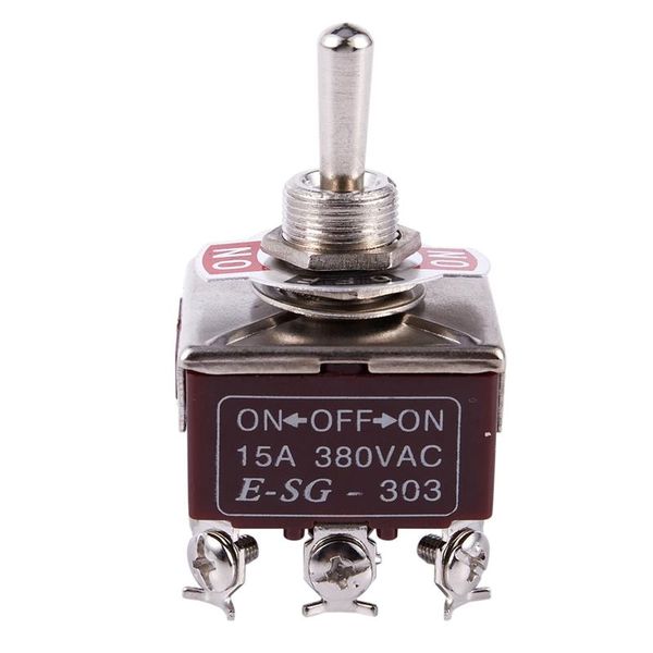 

smart home control 3pdt on/off/on 3 postion 9 screw terminals toggle switch ac 250v 15a