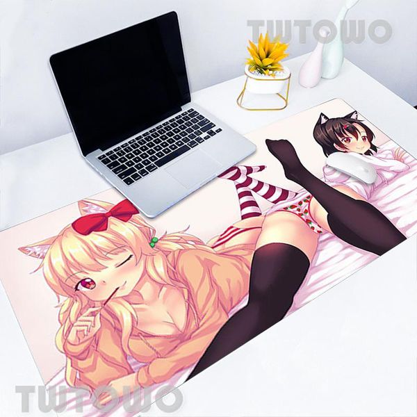 

mouse pads & wrist rests yuri anime neko girl mousepad mat desk keyboard pad mousepads lapsoft computer custom pc carpet