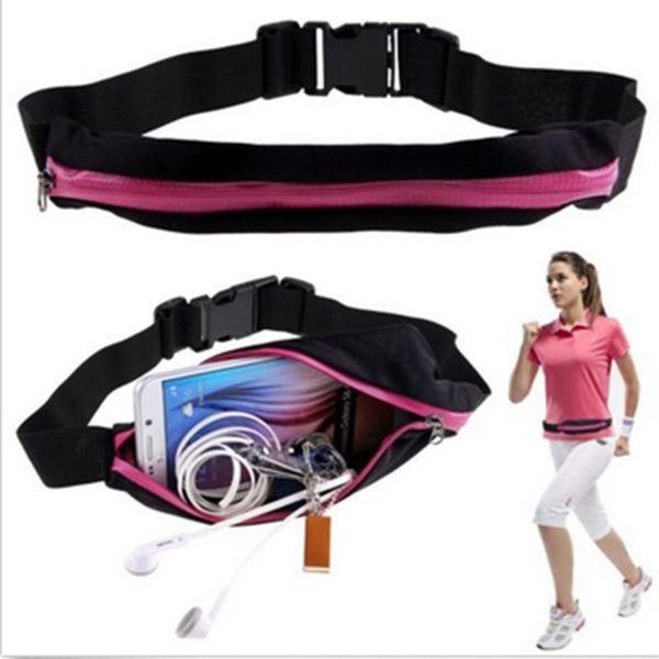 

outdoor bags single/double running waist bum bag sport fitness cycling camping jogging belt pouch waterproof mobile phone