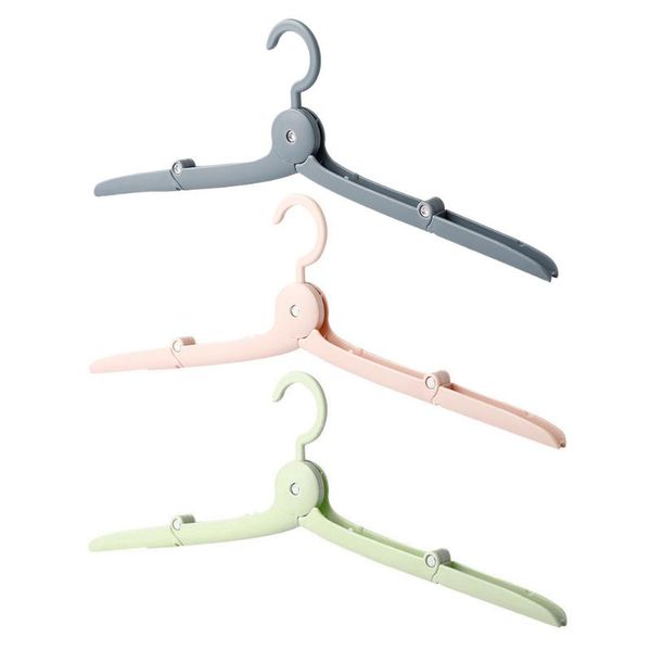 

hangers & racks 1 set 3pcs portable folding travelling clothes (assorted color)