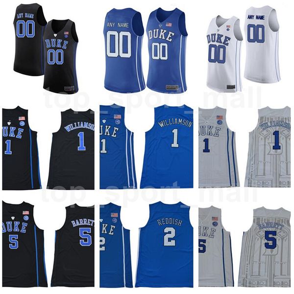 

custom college jerseys man kids women duke blue devils zion williamson cam reddish rj barrett mike krzyzewski tre jones bolden youth xs-xxxl, Black