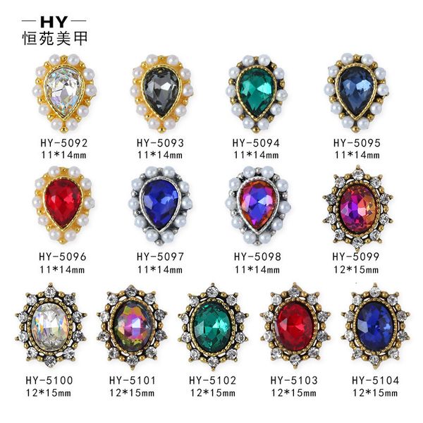 

korean popular nail dazzle color ab diamond accessories polish glue set water drop stickers, Silver;gold