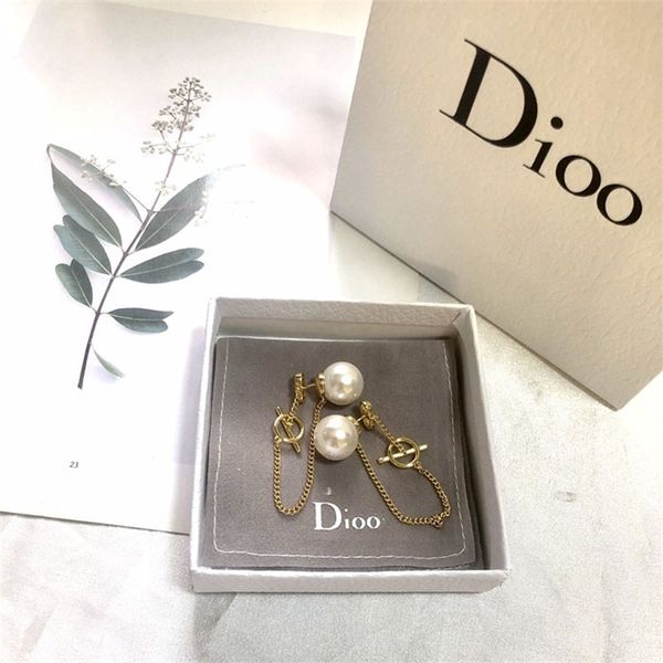 

70% off outlet online south korea s925 silver tassel women's fashion pearl earrings fashion temperament, Golden