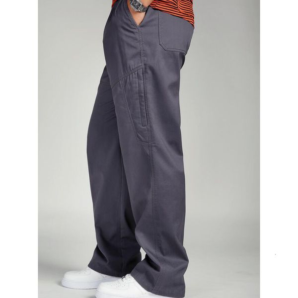 

men's pants cotton men's casual pants, trousers, slacks, large, shirsi, autumn and winter, Black