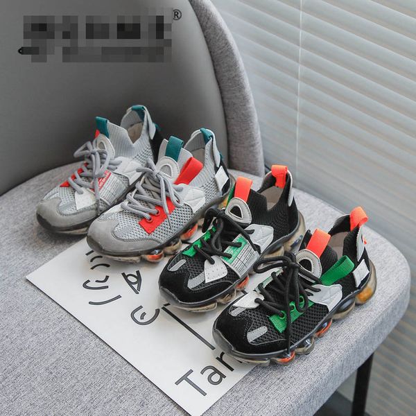 

teenage children athletic kids shoes boys sneakers girls footwear spring autumn childrens casual sports running shoe b7725, Black