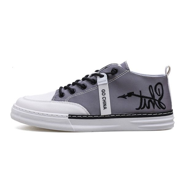 

men's summer 2021 new breathable small white board korean fashion men's casual canvas versatile cloth shoes, Black