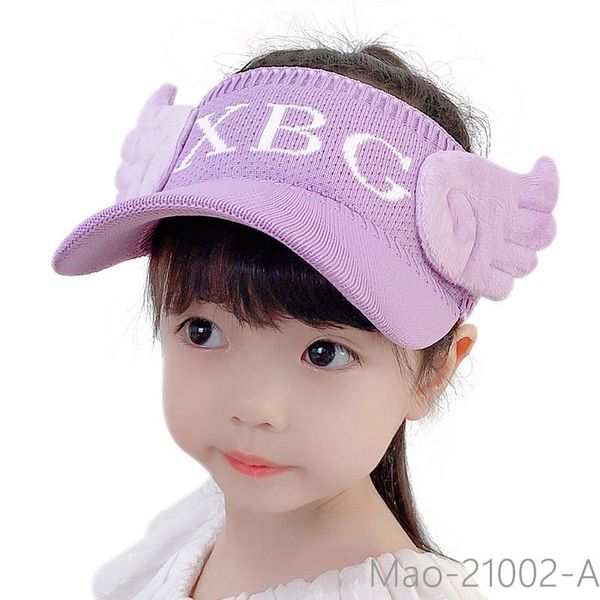 

caps & hats angel wings baby hat soft for boys and girls kids sun cartoon cap bonnet headwraps children 2-8years, Yellow