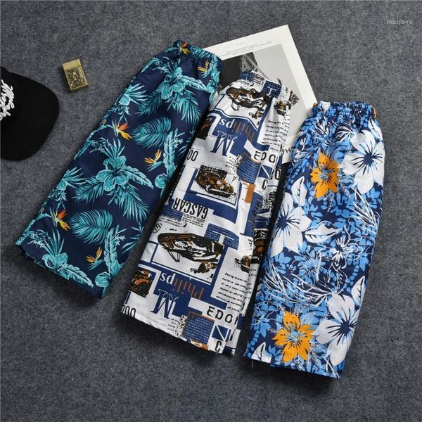 

plus size quick dry print board running shorts men swimsuit man swimwear mens short pants surf joggers sport gym beach wear mans men's, White;black