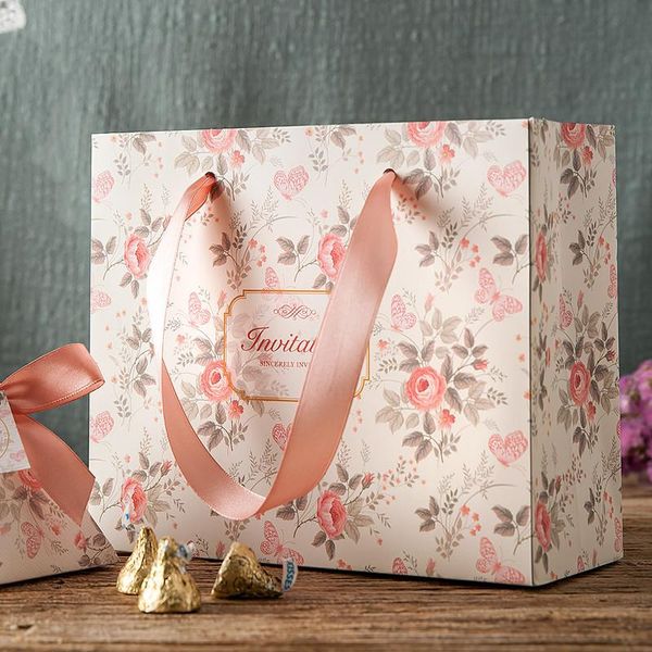 

gift wrap wedding supplies hochzeit bags nozze candy with souvenir boxes hand tote paper boda party decoration