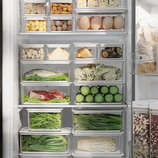 

storage bottles & jars fruit food container fridge produce saver drain refrigerator organizer 100% brand and high quality