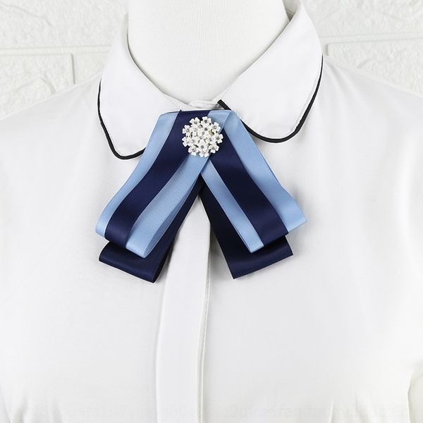 

94q professional bow ties butterflyfashion color butterfly bow tie female fashion business versatile bank hotel nurse hotel attendant wor, Black;gray