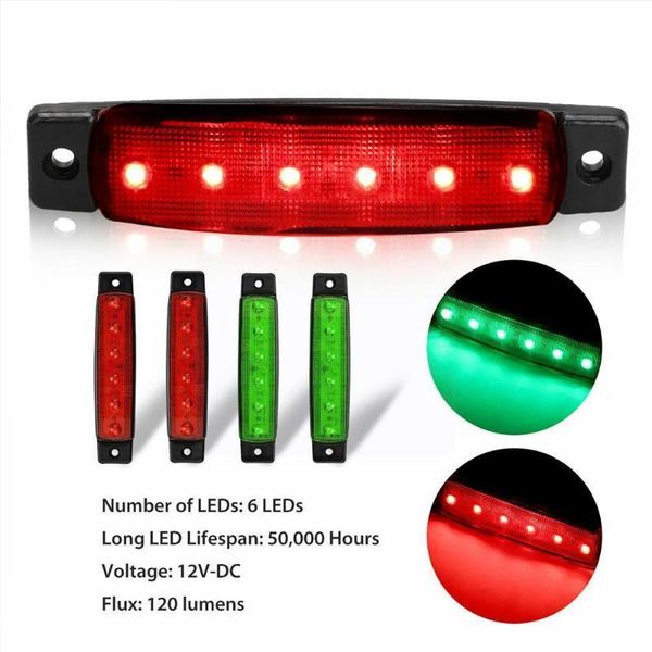 

car headlights 2pcs green boat navigation 12v led lights for light starboard port stern and bow p3