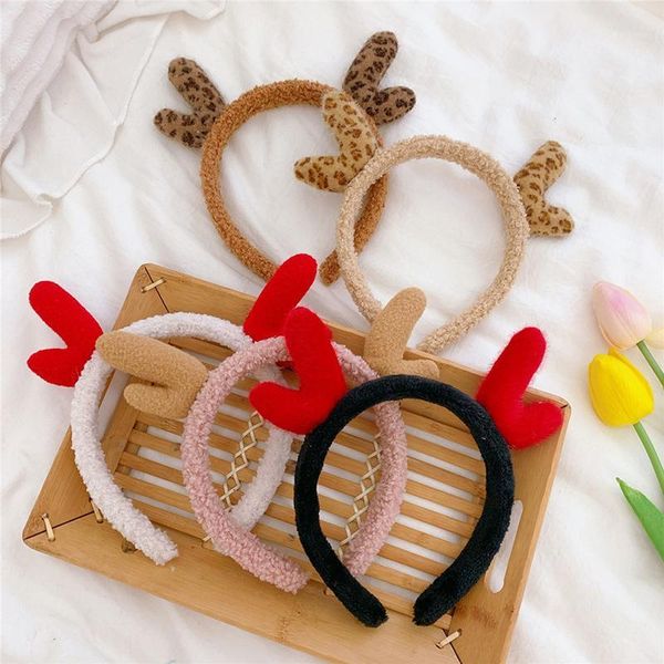 

cute christmas headband party antler decoration deadband hair accessories1