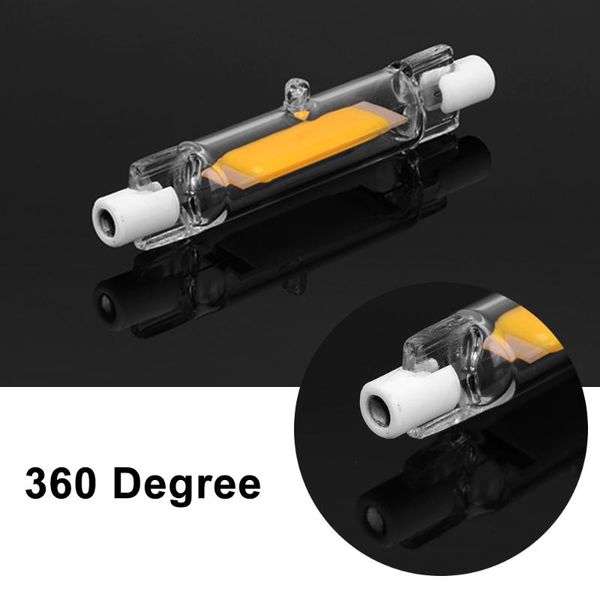 

bulbs glass tube cob r7s led lamp 4w 78mm 500lm 8w 118mm 1000lm for replace halogen light energy saving spot ac220-240v