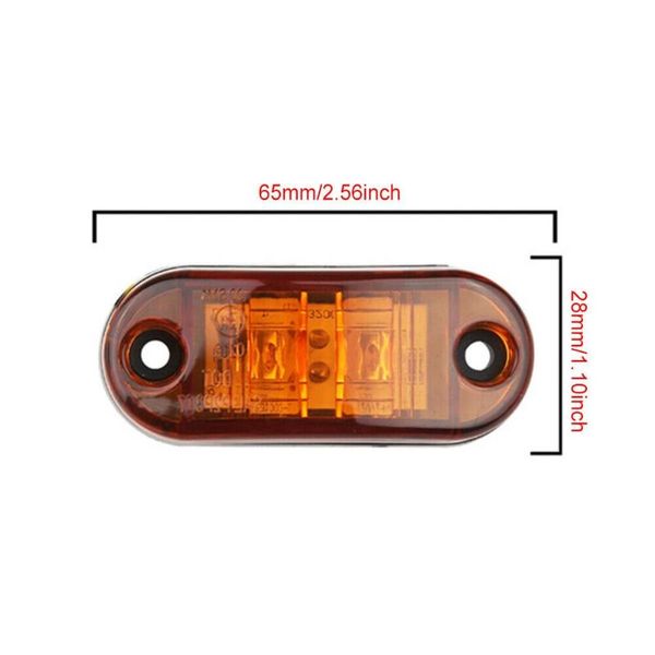 

emergency lights 2.5\\\" led marker truck universal accessory clearance