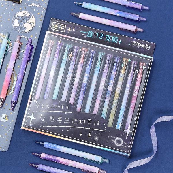 

simple and stylish 0.5mm quick-drying gel pen student graffiti writing note signature office kawaii school supplies pens