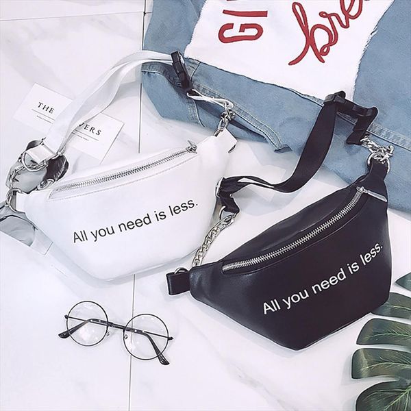 

women fashion pu waist fanny bags pack chest crossbag travel hip bum bag purse pouch sports zipper