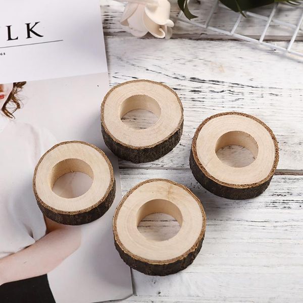 

napkin rings 10pcs handcrafted wooden clasp rustic wood holder for dinner table decoration wedding party decor