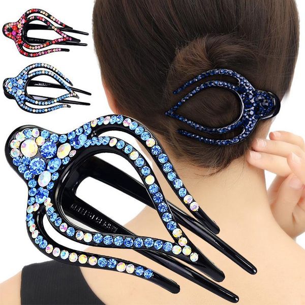 

hair accessories women girls duck clip trendy hairpin rhinestone charm convenient grip korean style