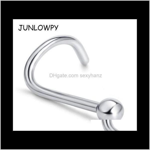 

rings & studs drop delivery 2021 stud surgical steel ring nez nose cartilage ball piercing nariz body jewelry gold sier jgld9, Silver