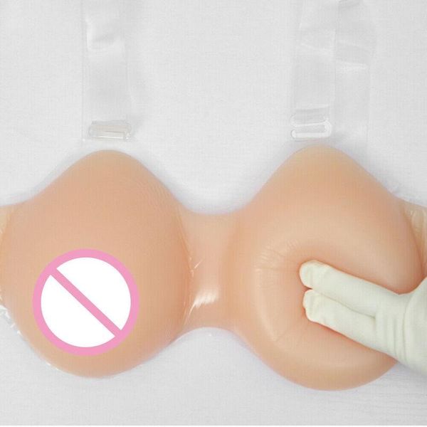

women's shapers 600g b cup silicone fake breast form realistic soft boobs crossdresser transgender queen transvestite mastectomy, Black;white