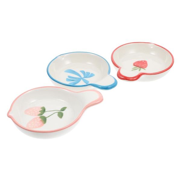 

dishes & plates 3pcs dip serving ketchup tableware condiment relish