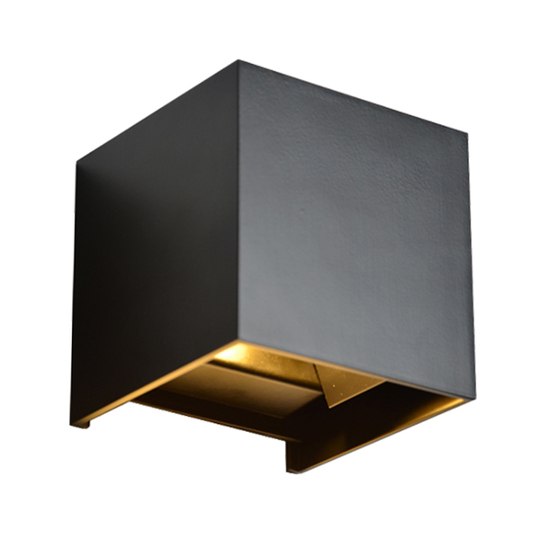 

outdoor wall lamps triac dim led lamp up & down waterproof ip54 indoor pc+alu surface mounted cube for bedroom livingroom