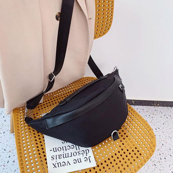 

waist bags nylon bag fashion black handbag fanny pack female belt luxury women chest hip hop phone pocket