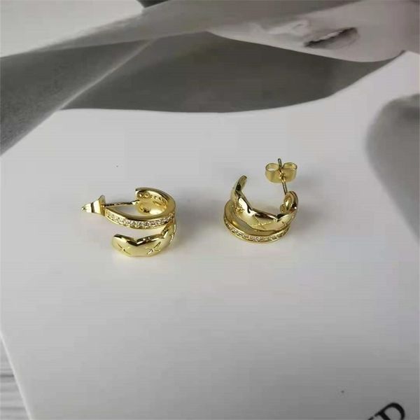 

special offer 75%off outlet onlinegeometric design new studded earrings, Silver