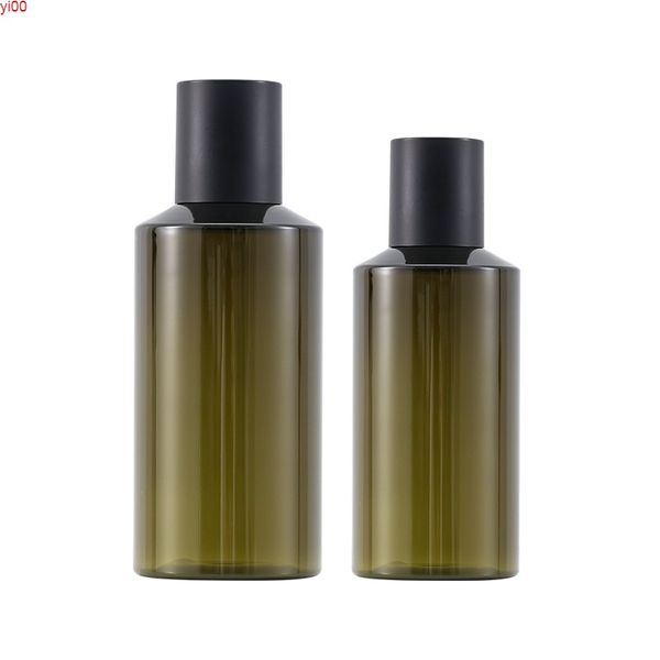 30 Stück 100 ml/150 ml leere braune PET-Kunststoff-Lotionsflaschen aus schwarzem ABS-Schraubverschluss, Flüssigseife, Reisegröße, DIY-SPA-Behälter, Shampoo, gute Menge