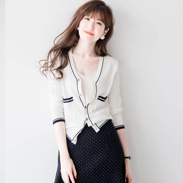 

women's jackets women simple cardigan knitwear female jacket fashion, Black;brown