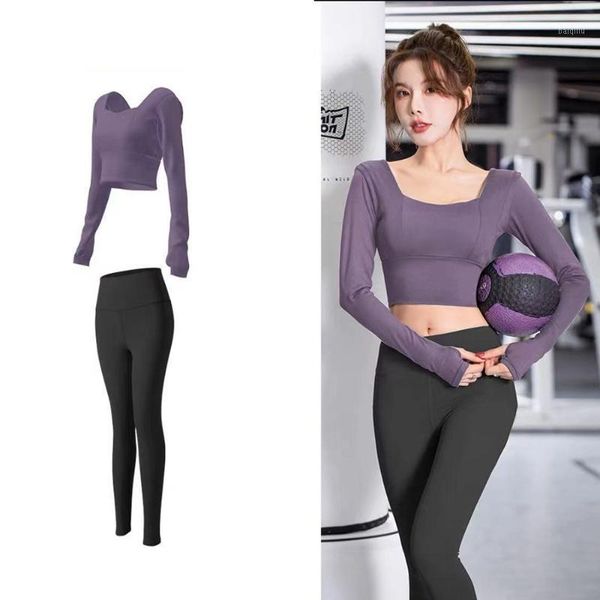 

yoga outfit women's clothes set leggings elastic sports bras woman gym clothing fitness sportswear workout seamless suits