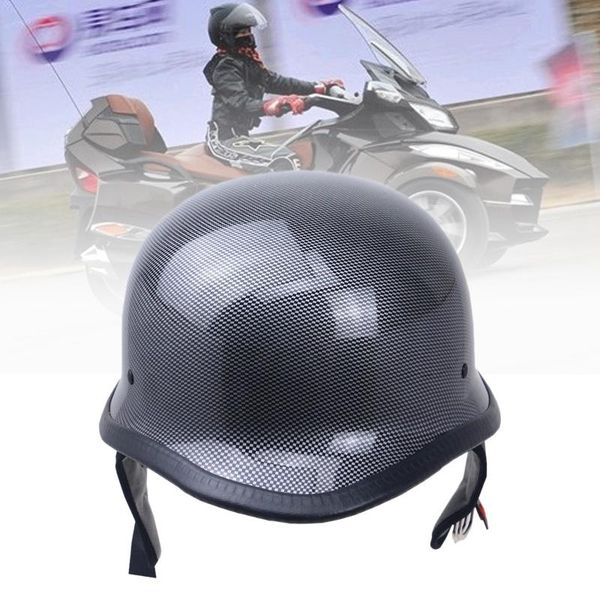 

motorcycle half face german helmet head protect fiber dot for cruiser helmets