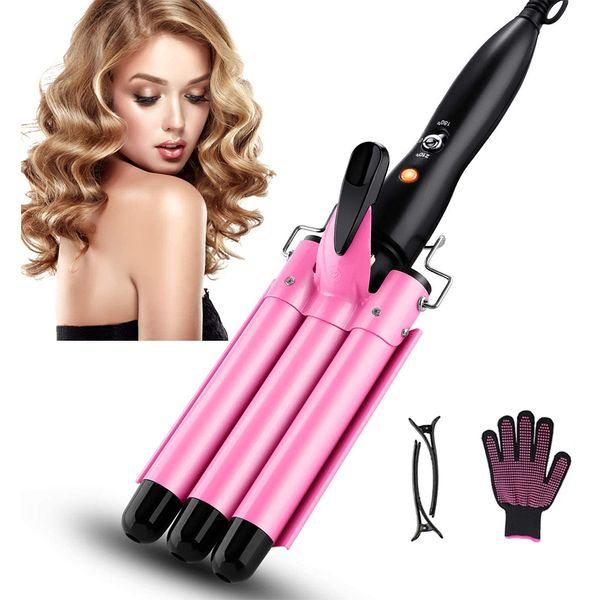 

20/32mm hair curler triple barrels ceramic hair curling iron professional hair waver tongs styler tools for all types