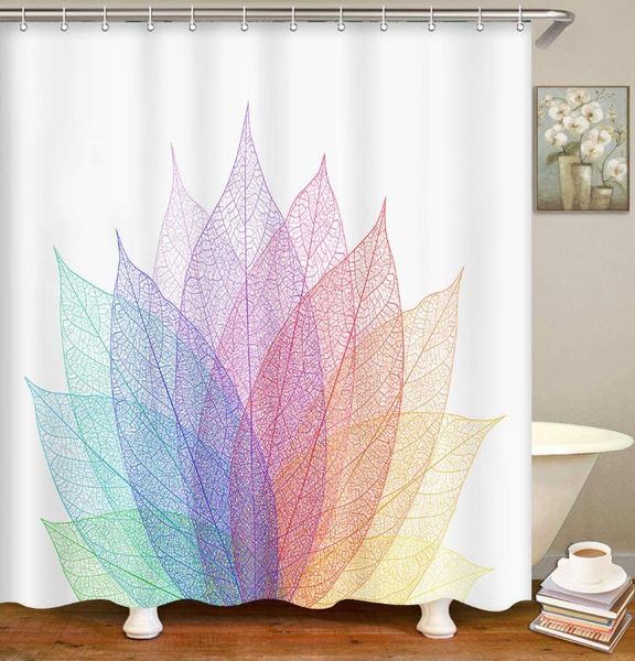 

shower curtains curtain leaf abstract spring leave nature tree purple fall waterproof polyester fabric bathroom decor bath 72 x 78 inch