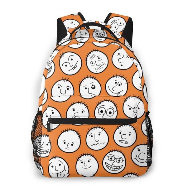 

backpack travel pack funny head sports bag outdoor climbing