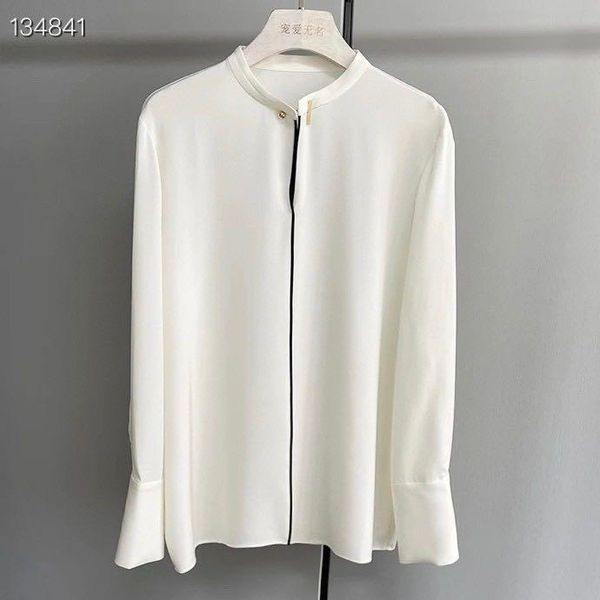 

women's blouses & shirts zk707 fashion 2021 runway luxury european design party style clothing, White