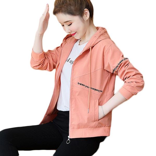 

women's jackets fashion for women 2021 korean spring autumn hooded jacket bomber office ladies female coats clothes, Black;brown