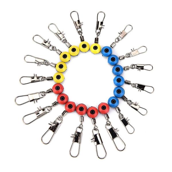 

100pcs fishing connector sea space bean stainless steel pin bearing rolling swivel snap pins solid connectors accessories hooks