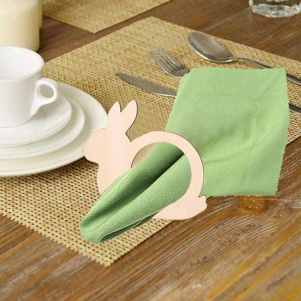 

napkin rings 10pcs/set aser cut wood ring wedding supplies eggs table decor creative birthday diy pendant easter