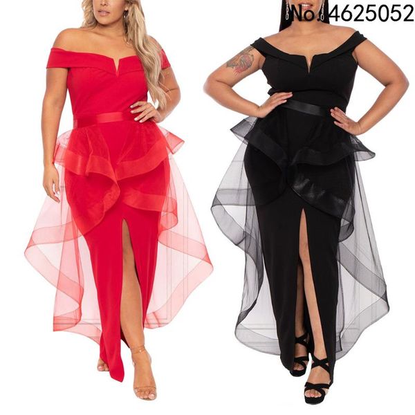 

ethnic clothing xl-5xl african dresses for women autumn short sleeve red black plus size long dress maxi