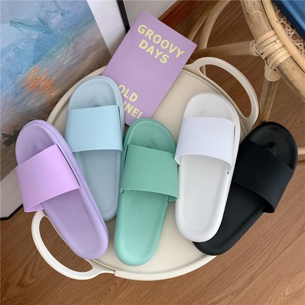 

simple and stylish soft-soled sandals shoe slippers women's flats summer platforms luxury casual shoes house mules, Black