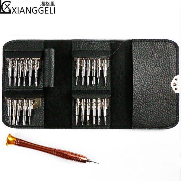

watch bands accessories repair tools 24pcs screwdriver multi-tool set one word cross plum, Black;brown