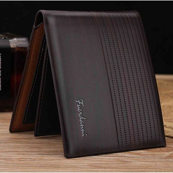 

wallet men vintage style wallets leather purse male credit card holder soft coin, Red;black