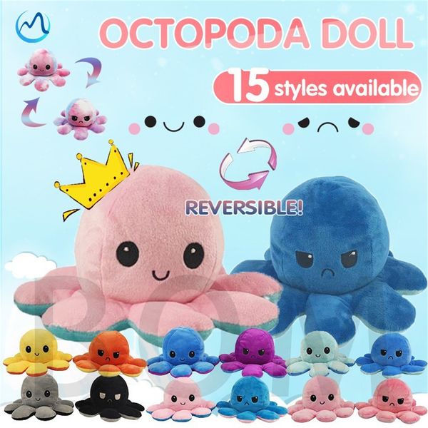 

tiktok cute flip octous toy reverse kids pulpo toys octous supplies christmas santas cuddly toys birthday gifts emotion ornaments party gift