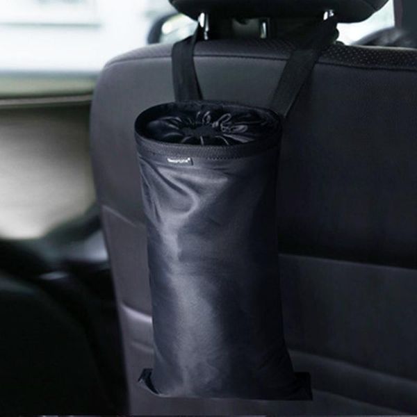 

other interior accessories 2pcs car seat back trash bag hanging garbage storage auto finishing sack portable multi-function package