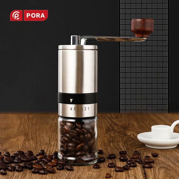 

hand coffee grinder stainless steel manual machine easy clean kitchen tools adjustable handmade bean mill grinders