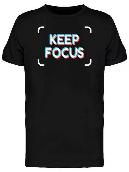 

Camera Focus Frame Graphic Tee Men's -Image by Shutterstock, White;black